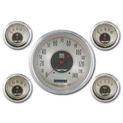 PartzBiz CM AN54SLC - Classic Instruments American Nickel 5 Gauge Set PartzBiz CM AN54SLC - Classic Instruments American Nickel 5 Gauge Set