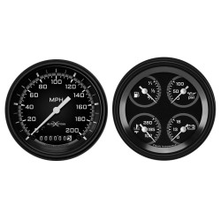 PartzBiz CM AX02GBLF - Classic Instruments Auto Cross Gray 6 Gauge Set PartzBiz CM AX02GBLF - Classic Instruments Auto Cross Gray 6 Gauge Set