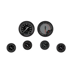 PartzBiz CM AX101GBLF - AutoCross Gray Six Gauge Set 101