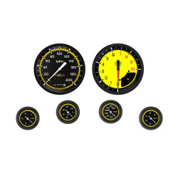 PartzBiz CM AX151YBLF - AutoCross Yellow Six Gauge Set 151 PartzBiz CM AX151YBLF - AutoCross Yellow Six Gauge Set 151