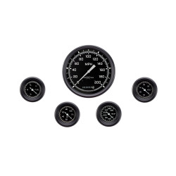 PartzBiz CM AX154GBLF - AutoCross Gray Five Gauge Set 154