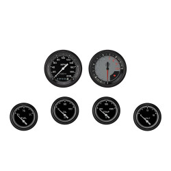 PartzBiz CM AX201GBLF - AutoCross Gray Six Gauge Set 201