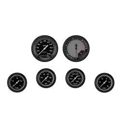 PartzBiz CM AX301GBLF - AutoCross Gray Six Gauge Set 301
