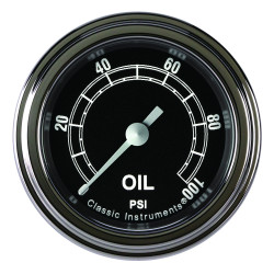 PartzBiz CM TR181SLF - เกจวัดแรงดันน้ำมันแบบดั้งเดิม 2 1/8
