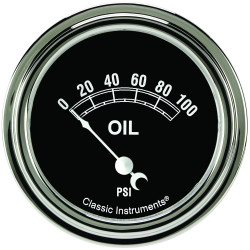 PartzBiz CM TR281SLF - เกจวัดแรงดันน้ำมันแบบดั้งเดิม 2 5/8