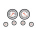 PartzBiz CM: VS151WBLF-Velocity White Six Gauge Set 151