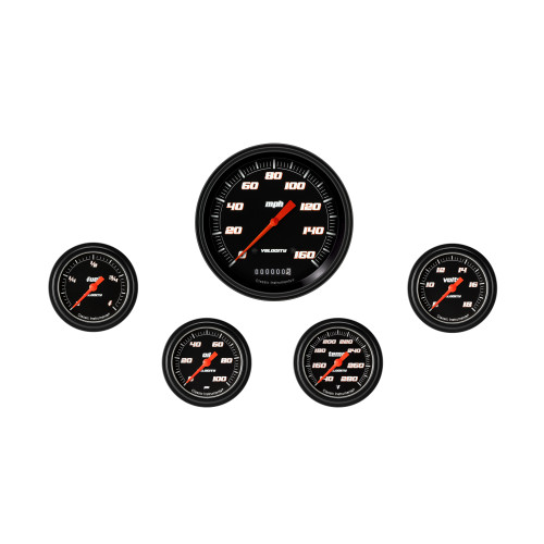 PartzBiz CM: VS354BBLF-Velocity Black Five Gauge Set 354 PartzBiz CM: VS354BBLF-Velocity Black Five Gauge Set 354