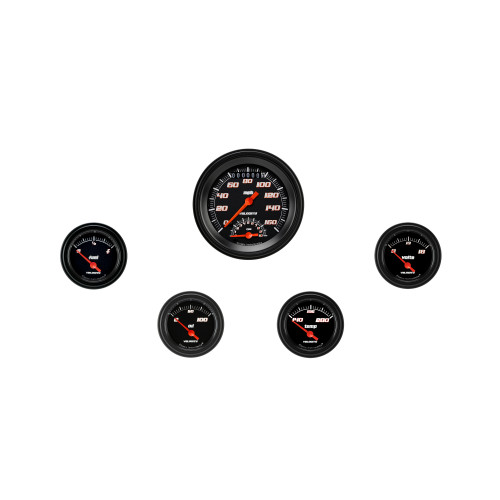 PartzBiz CM: VS35BBLF-Velocity Black Five Gauge Set 35 PartzBiz CM: VS35BBLF-Velocity Black Five Gauge Set 35