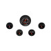 PartzBiz CM: VS35BBLF-Velocity Black Five Gauge Set 35 PartzBiz CM: VS35BBLF-Velocity Black Five Gauge Set 35
