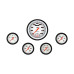 PartzBiz CM: VS365WBLF-Velocity White Five Gauge Set 365 PartzBiz CM: VS365WBLF-Velocity White Five Gauge Set 365