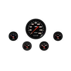 PartzBiz CM VS54BBLF - Velocity Black Five Gauge Set 54