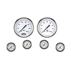 PartzBiz CM WH151SLF - White Hot Six Gauge Set 151