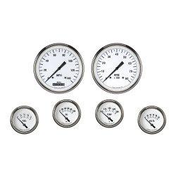 PartzBiz CM WH251SLF - White Hot Six Gauge Set 251