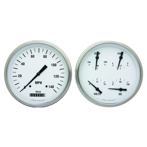 PartzBiz CM: WH52SLF-เครื่องดนตรีคลาสสิค White Hot Two Gauge Set PartzBiz CM: WH52SLF-เครื่องดนตรีคลาสสิค White Hot Two Gauge Set
