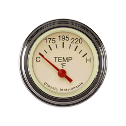 PartzBiz CM TE26TSLF - Tetra Series, Tan Temp Gauge