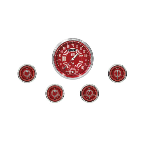 PartzBiz CM: V8RS65SLC-Classic Instruments V8 Red Steelie Five เกจชุด