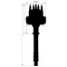 PartzBiz CM: 85555-Chevy Black V8 Pro-Billet Distributor