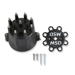PartzBiz CM 84333 - MSD Distributor Cap - V8 - เทอร์มินัล HEI - สีดำ - ตัวยึดสายหัวเทียน PartzBiz CM 84333 - MSD Distributor Cap - V8 - เทอร์มินัล HEI - สีดำ - ตัวยึดสายหัวเทียน