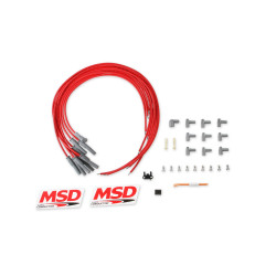 PartzBiz CM 31189 - Super Conductor Spark Plug Wire Set, Multi-Angle Plug, HEI Cap