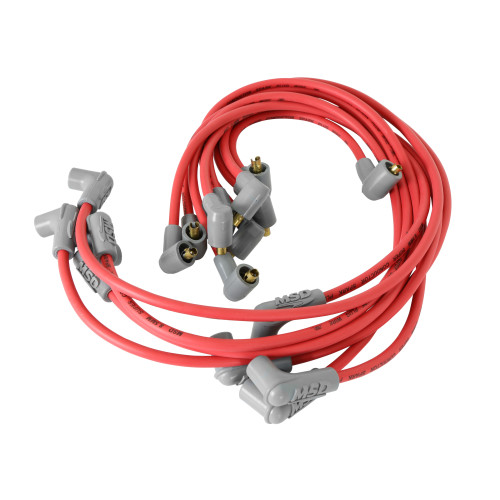 PartzBiz CM: 31659-Super Conductor Spark Plug Wire Set ,Small Block Chevy, Socket Dist. Cap