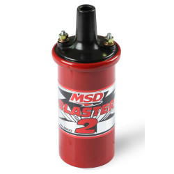 PartzBiz CM 8203 - MSD Ignition Coil - Blaster 2 Series - Ballast Resistor - Red