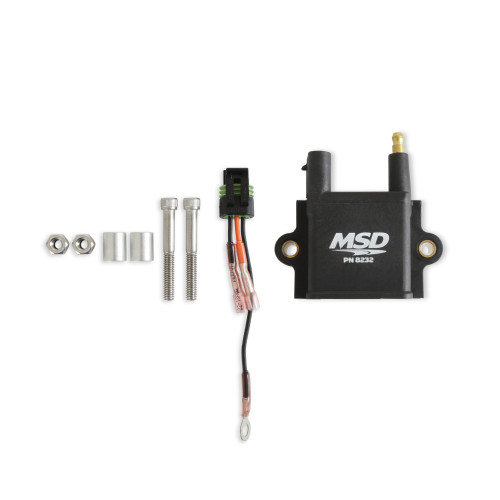 PartzBiz CM: 8232-MSD Ignition Coil (Single Tower) - CPC Ignition Control - Black - Individual
