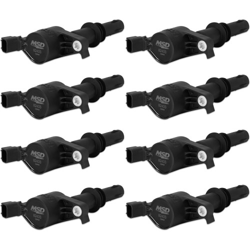 PartzBiz CM: 824383-คอยล์จุดระเบิด MSD - Blaster - Ford 3-Valve V8 - สีดำ - 8-Pack PartzBiz CM: 824383-คอยล์จุดระเบิด MSD - Blaster - Ford 3-Valve V8 - สีดำ - 8-Pack