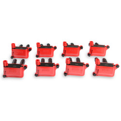 PartzBiz CM 82558 - MSD Ignition Coil - Blaster - HEMI - Red - 8-Pack