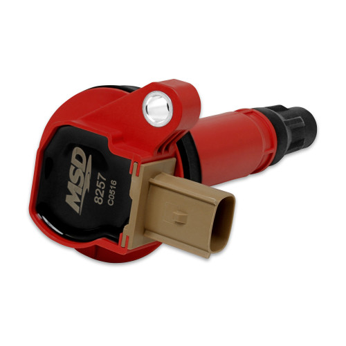 PartzBiz CM: 8257-MSD Ignition Coil - Ford EcoBoost - 3.5L V6 - 3-Pin Connector - Red PartzBiz CM: 8257-MSD Ignition Coil - Ford EcoBoost - 3.5L V6 - 3-Pin Connector - Red