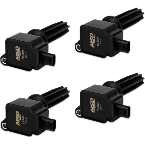 PartzBiz CM: 825943-MSD Ignition Coil - Ford EcoBoost - 2.0L/2.3L L4 - Black - 4-Pack PartzBiz CM: 825943-MSD Ignition Coil - Ford EcoBoost - 2.0L/2.3L L4 - Black - 4-Pack