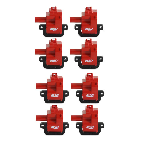 PartzBiz CM: 82628-คอยล์จุดระเบิด MSD - GM LS Blaster Series - เครื่องยนต์ LS1/LS6 - สีแดง - 8-Pack PartzBiz CM: 82628-คอยล์จุดระเบิด MSD - GM LS Blaster Series - เครื่องยนต์ LS1/LS6 - สีแดง - 8-Pack