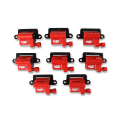 PartzBiz CM 82648 - คอยล์จุดระเบิด MSD - GM LS Blaster Series - เครื่องยนต์รถบรรทุก L-Series - สีแดง - 8-Pack PartzBiz CM 82648 - คอยล์จุดระเบิด MSD - GM LS Blaster Series - เครื่องยนต์รถบรรทุก L-Series - สีแดง - 8-Pack