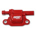 PartzBiz CM: 82668-คอยล์จุดระเบิด MSD - GM Gen V Blaster Series - เครื่องยนต์ Gen V Direct Injected - สีแดง - 8 แพ็ค - สี่เหลี่ยมจัตุรัส