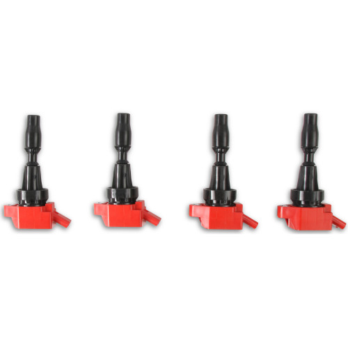 PartzBiz CM: 82694-คอยล์จุดระเบิด MSD - Blaster Series - เหมาะกับ Hyundai และ KIA 1.6L Turbo - สีแดง - 4-Pack