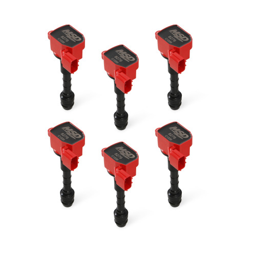 PartzBiz CM: 82796-MSD Ignition Coil - Blaster Series - Fits Nissan/Infiniti 3.5L - Red - 6-Pack PartzBiz CM: 82796-MSD Ignition Coil - Blaster Series - Fits Nissan/Infiniti 3.5L - Red - 6-Pack