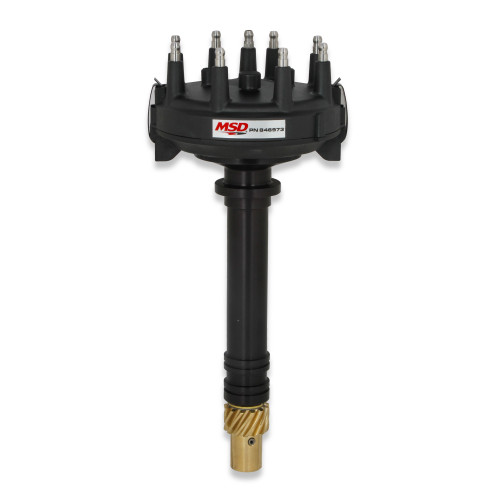 PartzBiz CM: 846973-MSD Black Chevy Low-Profile Crank Trigger Distributor