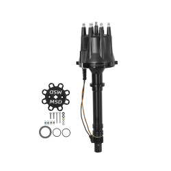 PartzBiz CM 85555 - Chevy Black V8 Pro-Billet Distributor