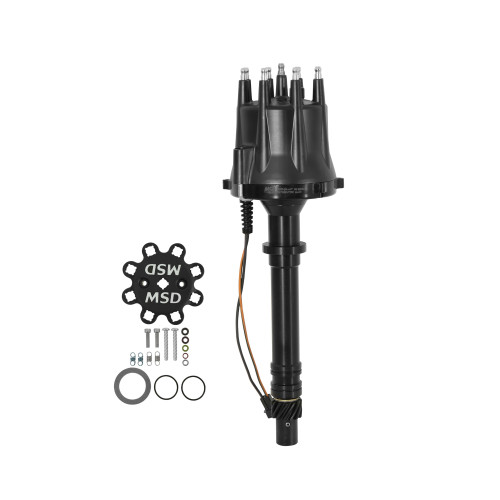 PartzBiz CM: 85555-Chevy Black V8 Pro-Billet Distributor