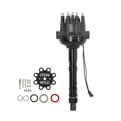 PartzBiz CM 85703 - MSD จำหน่าย Chevy V8 Pro-Billet เส้นผ่านศูนย์กลางเล็ก สีดำ PartzBiz CM 85703 - MSD จำหน่าย Chevy V8 Pro-Billet เส้นผ่านศูนย์กลางเล็ก สีดำ