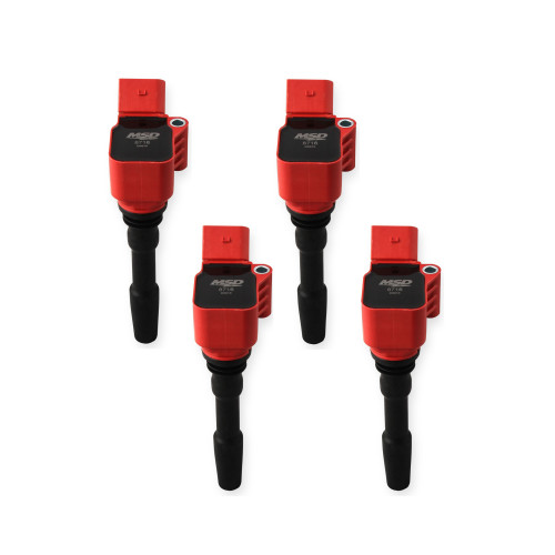 PartzBiz CM: 87164-MSD Ignition Coil - Blaster Series - VW / Audi 1.8L/2.0L Engines - Red - 4-Pack PartzBiz CM: 87164-MSD Ignition Coil - Blaster Series - VW / Audi 1.8L/2.0L Engines - Red - 4-Pack