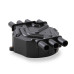 PartzBiz CM: 120142-ACCEL Distributor Cap - Chevy / GMC Vortec - V6 - Socket Style - Crab - Black