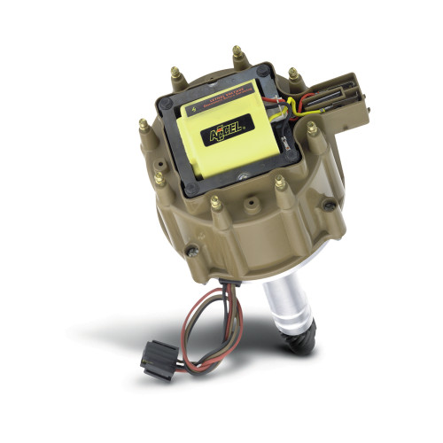 PartzBiz CM: 140013-ACCEL Ignition Coil - Brute Thunder - High RPM HEI in-cap 1973-1991 Red/Yellow primary wire