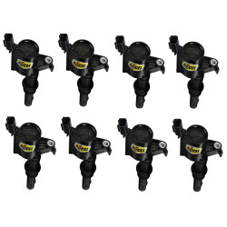 PartzBiz CM 140033K-8 - ACCEL Ignition Coil - SuperCoil - 2004-2008 Ford 4.6L/5.4L/6.8L 3-valve engines - Black - 8-Pack