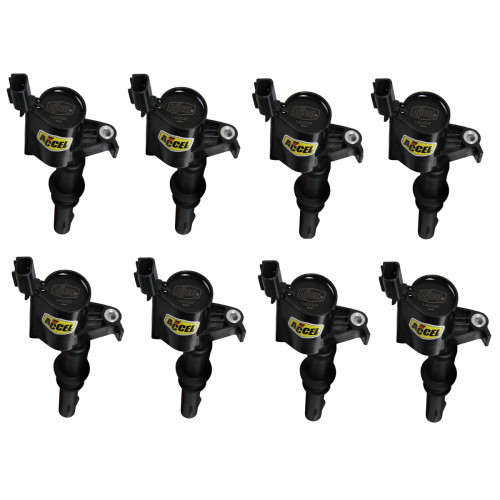 PartzBiz CM: 140033K-8-คอยล์จุดระเบิด ACCEL - SuperCoil - เครื่องยนต์ 3 วาล์ว Ford 4.6L/5.4L/6.8L 2004-2008 - สีดำ - 8 แพ็ค PartzBiz CM: 140033K-8-คอยล์จุดระเบิด ACCEL - SuperCoil - เครื่องยนต์ 3 วาล์ว Ford 4.6L/5.4L/6.8L 2004-2008 - สีดำ - 8 แพ็ค