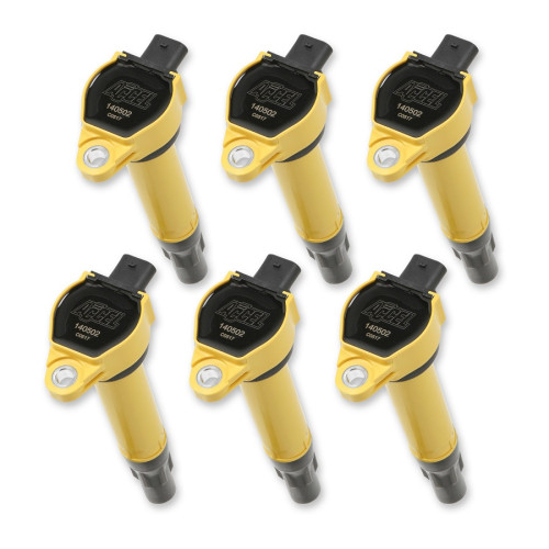PartzBiz CM: 140502-6-ACCEL Ignition Coil - SuperCoil - 2006-2011 Mopar - 2.7/3.5/4.0L - Yellow - 6-Pack PartzBiz CM: 140502-6-ACCEL Ignition Coil - SuperCoil - 2006-2011 Mopar - 2.7/3.5/4.0L - Yellow - 6-Pack