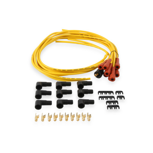 PartzBiz CM: 3008-Spark Plug Wire Set - 7mm - Super Stock with Copper Core - Universal Straight Boots - Yellow PartzBiz CM: 3008-Spark Plug Wire Set - 7mm - Super Stock with Copper Core - Universal Straight Boots - Yellow