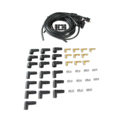 PartzBiz CM 4041K - Spark Plug Wire Set- 8mm - Black Wire with Black 90 Deg Boots