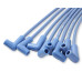 PartzBiz CM: 4041B-Spark Plug Wire Set- 8mm - Blue Wire with Blue 90 Deg Boots