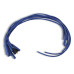 PartzBiz CM: 4040B-Spark Plug Wire Set- 8mm - Blue Wire with Blue Straight Boots