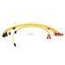 PartzBiz CM: 4049-Spark Plug Wire Set - 8mm - Super Stock - Graphite Core - Yellow with HEI Style Boots-